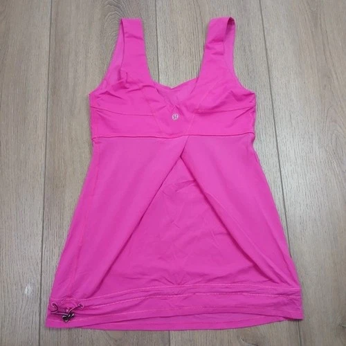 Lululemon Cinch Hem Tank - Size 4 - Hot Pink - photo 3