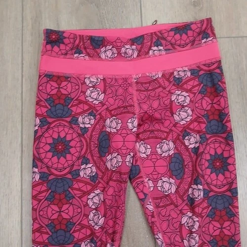 Lululemon Wunder Under Crop Leggings Size 4 Rose Stained Glass - photo 2