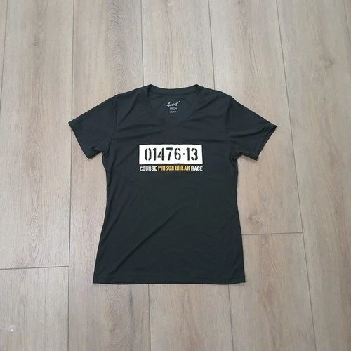 Prison Break Race Athletic Shirt XS Black Sport-T V Neck Running