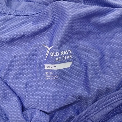 Old Navy Active Go-Dry Racerback Tank XS Blue Athletic Workout T - photo 4
