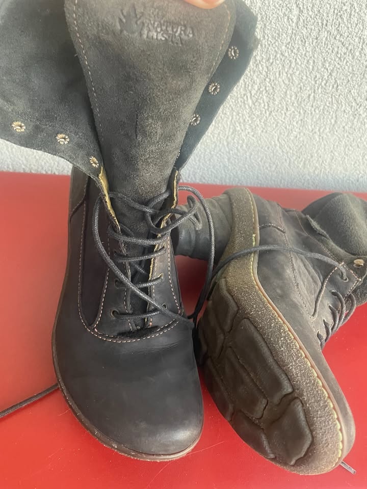 EL NATURALISTA NUBUCK ANKLE BOOTS SIZE 9 US / 39 EU - photo 4