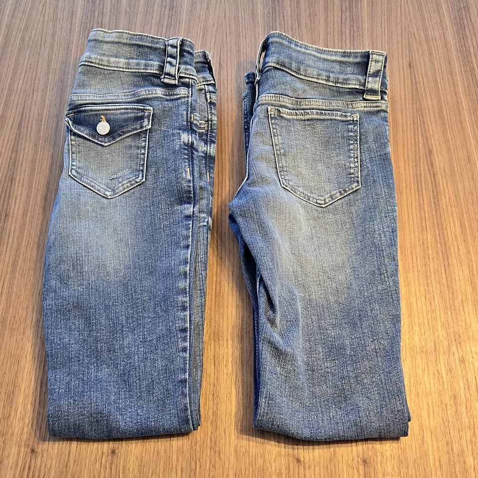 H&M Girls Adjustable Waist Bootcut Jeans - Size 12-13Y
