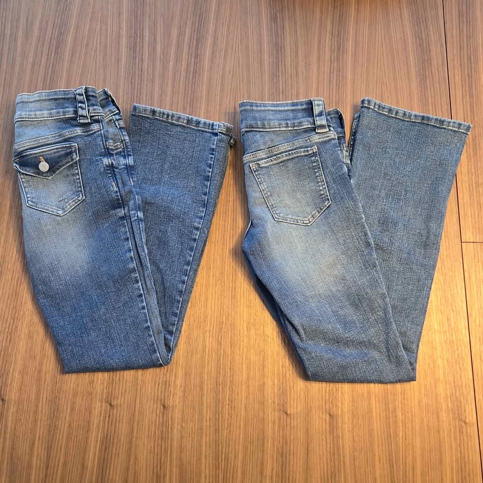 H&M Girls Adjustable Waist Bootcut Jeans - Size 12-13Y - photo 2