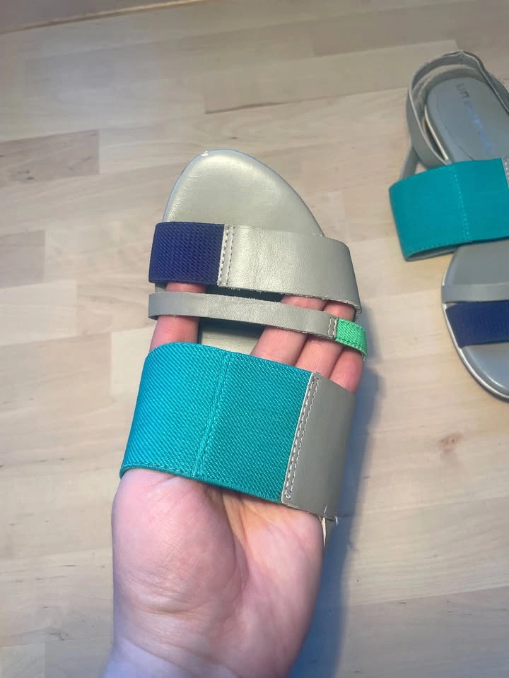 US 6, United Nude, all leather strappy slingback sandals