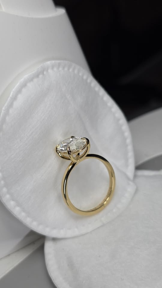 3.00 CT Oval Cut Solitaire Diamond Engagement Ring – Lab Grown, - photo 4