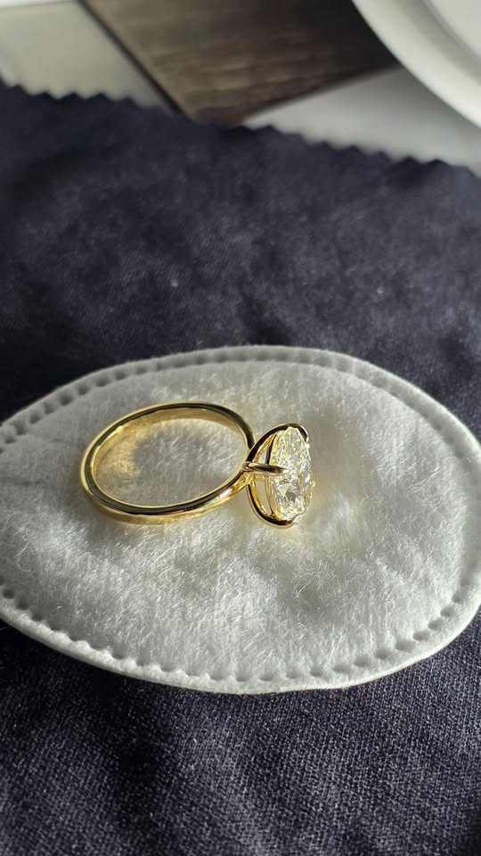 3.00 CT Oval Cut Solitaire Diamond Engagement Ring – Lab Grown, - photo 5