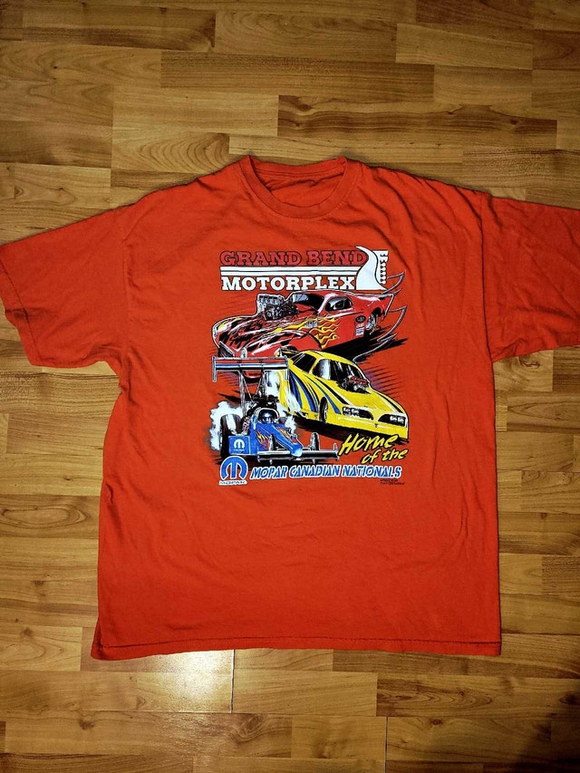 Ontario Grand Bend Motorplex Drag Racing Mopar T-Shirt 2XL - photo 4