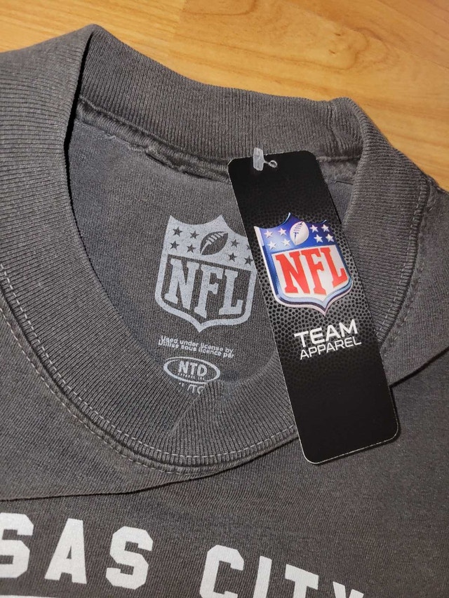 2XL KC Chiefs NWT Grey/Vintage Black Color Tshirt - photo 2