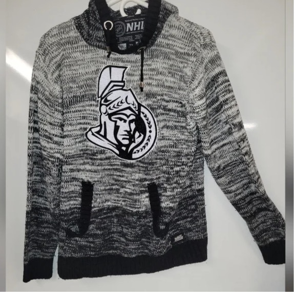 Nike Knit Ottawa Senators NHL Men's Black&Gray Sweater, Med