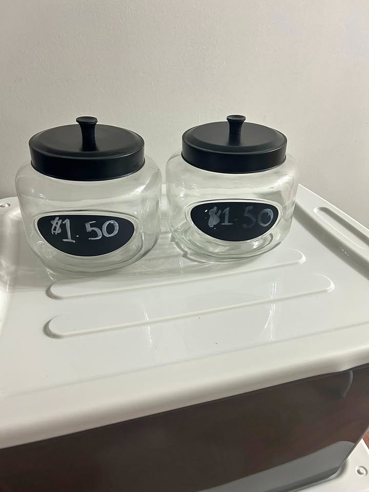 2 - 108 OZ Storage Jars