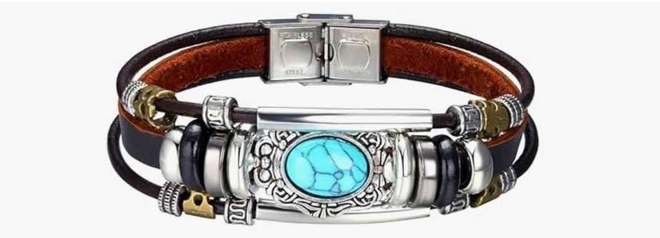 NEW Vintage-Style Multilayer Leather Bracelet - photo 3