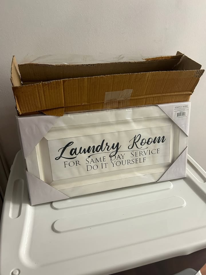 ONLY 2 left - Laundry Room Wall Sign – Framed – Brand New - photo 2