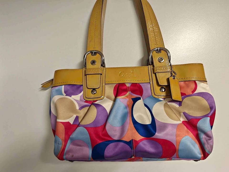 Coach vintage leather multicolor bag A1071-F13798