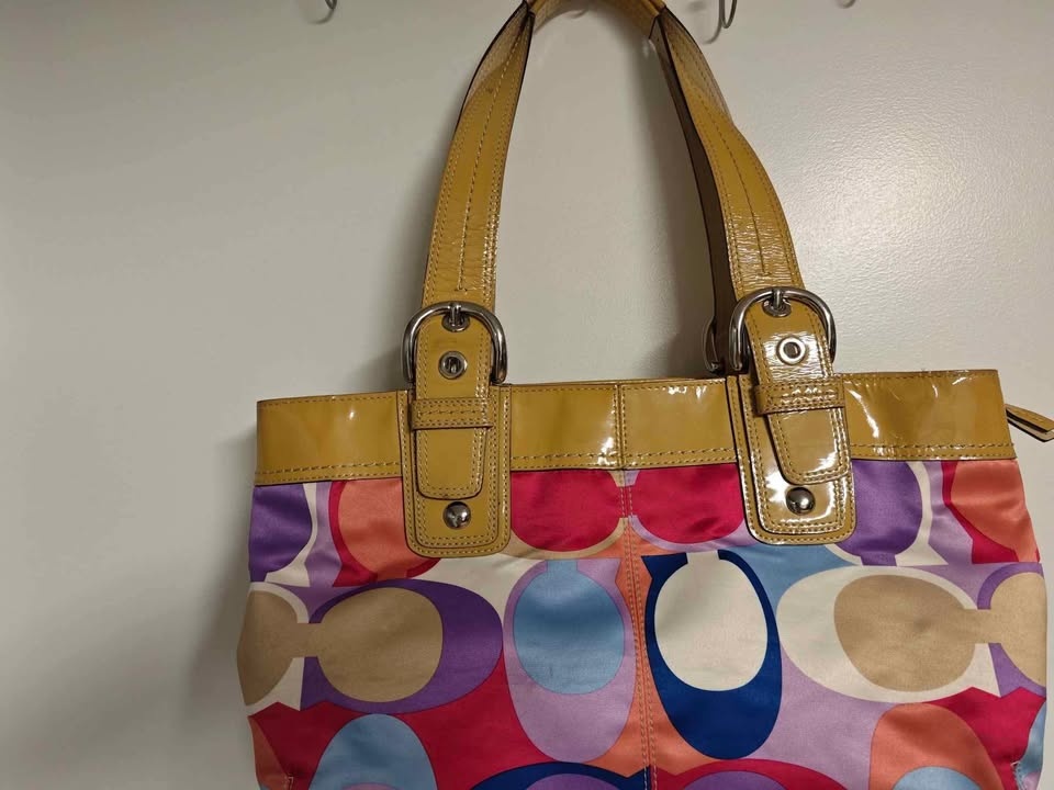 Coach vintage leather multicolor bag A1071-F13798 - photo 2