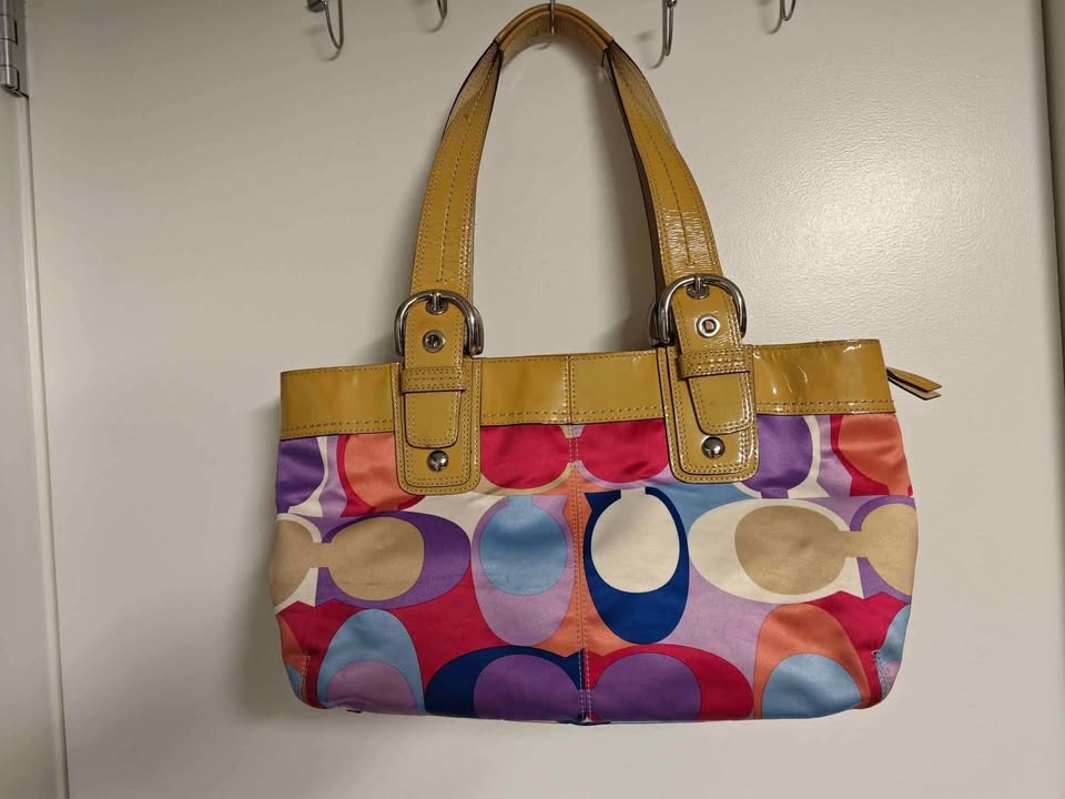 Coach vintage leather multicolor bag A1071-F13798 - photo 3