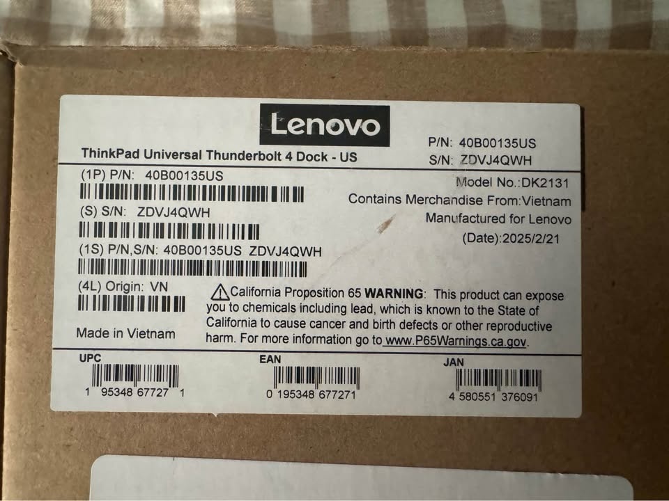 Lenovo Thinkpad Universal Thunderbolt 4 Docking Station - photo 3