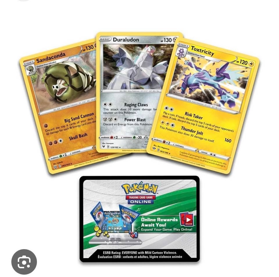 Sealed Pokemon Toxtricity 063/189 Knockout Promo Pack - photo 3