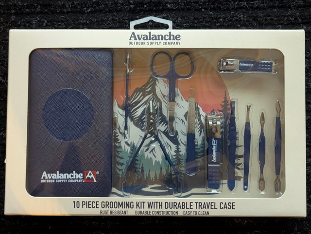 10-Piece Avalanche Grooming Kit with Travel Case