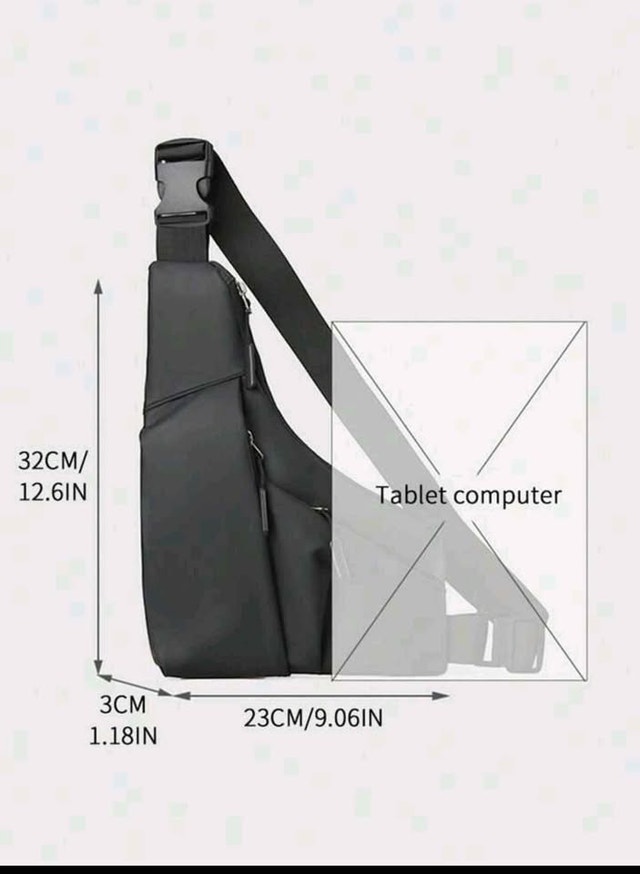 Anti-Theft, Water-Resistant, Multi-Pocket Chest Bag - photo 3