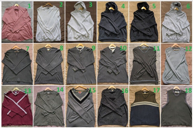 Fashionable Brand Name Mens Fall Clothing (Like New)