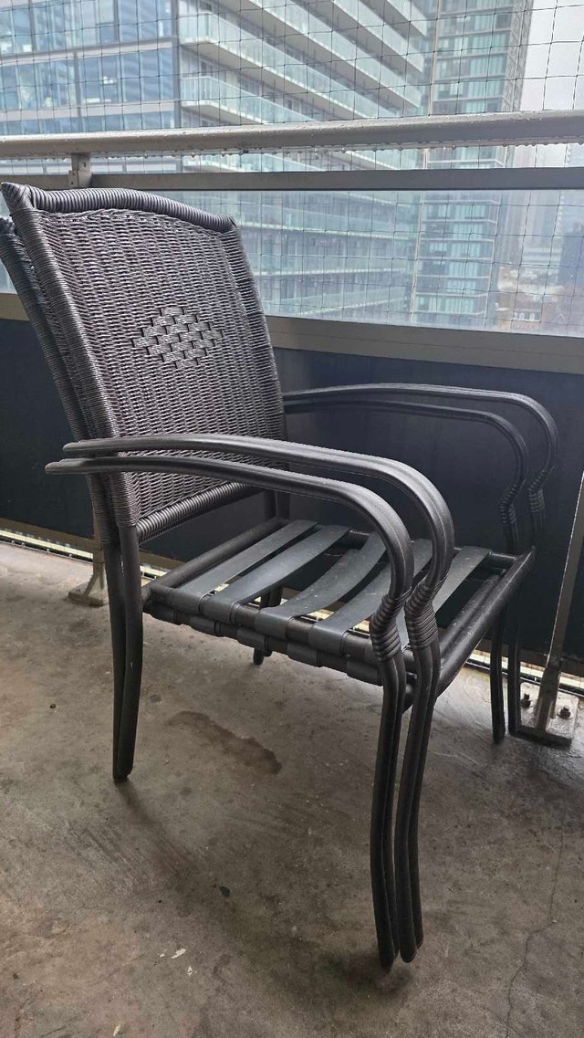 Two-Piece Metal Patio Chair Set