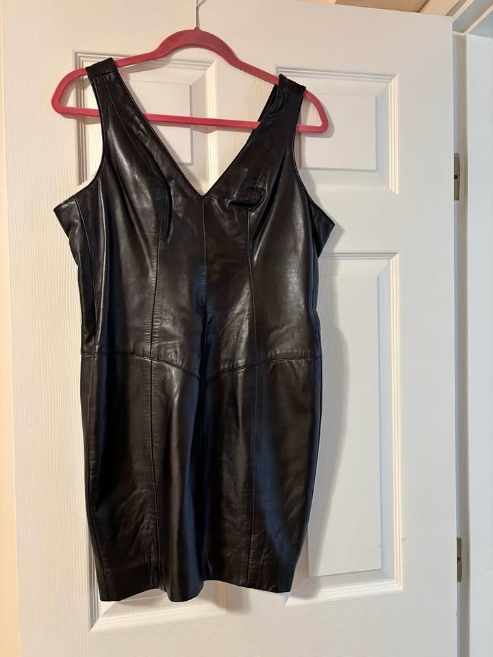 Vintage Neto Genuine Leather Mini Dress