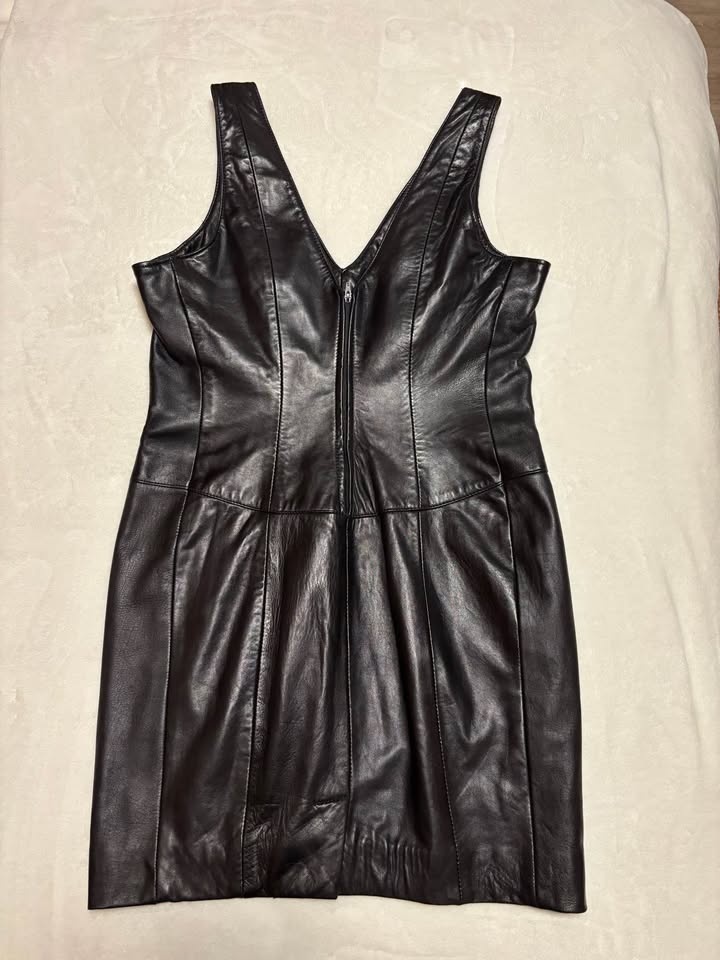 Vintage Neto Genuine Leather Mini Dress - photo 2