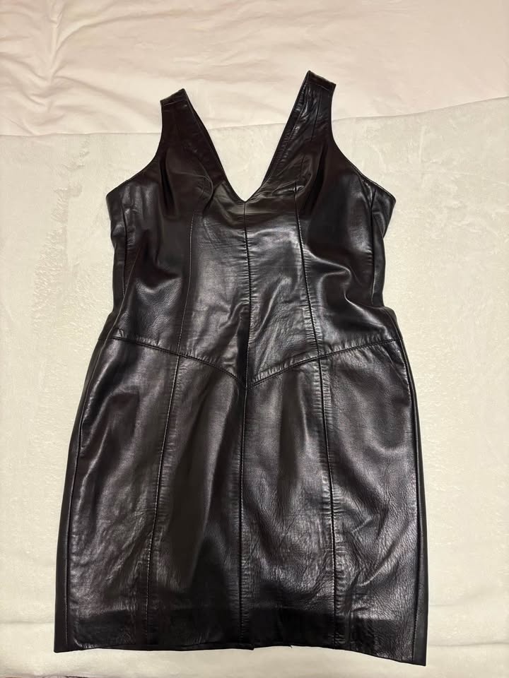 Vintage Neto Genuine Leather Mini Dress - photo 3