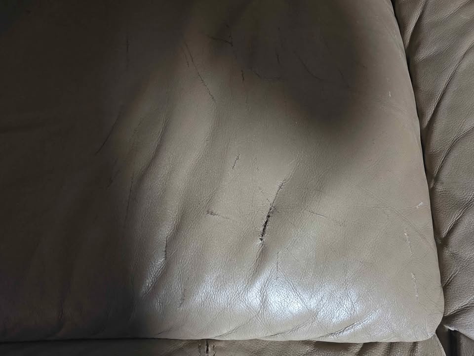 Tan Leather Recliner Sofa 3 Seater - photo 3