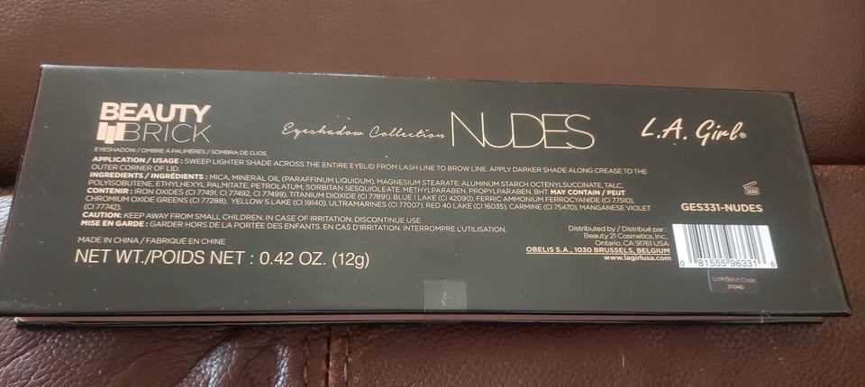 NEW L.A. Girl Beauty Brick Eyeshadow, Nudes, 0.42 Oz - photo 2