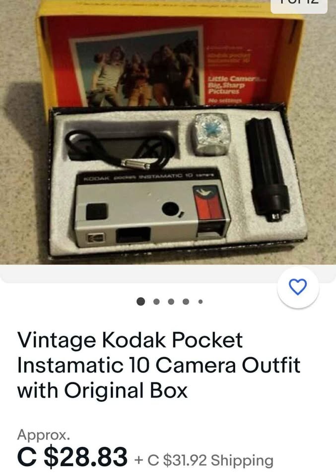 Vintage Kodak Pocket Instamatic 10 Camera Outfit - photo 3