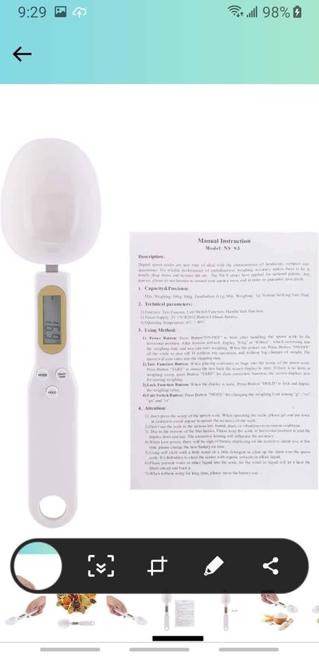 Digital Spoon Scale with LCD Display - photo 2