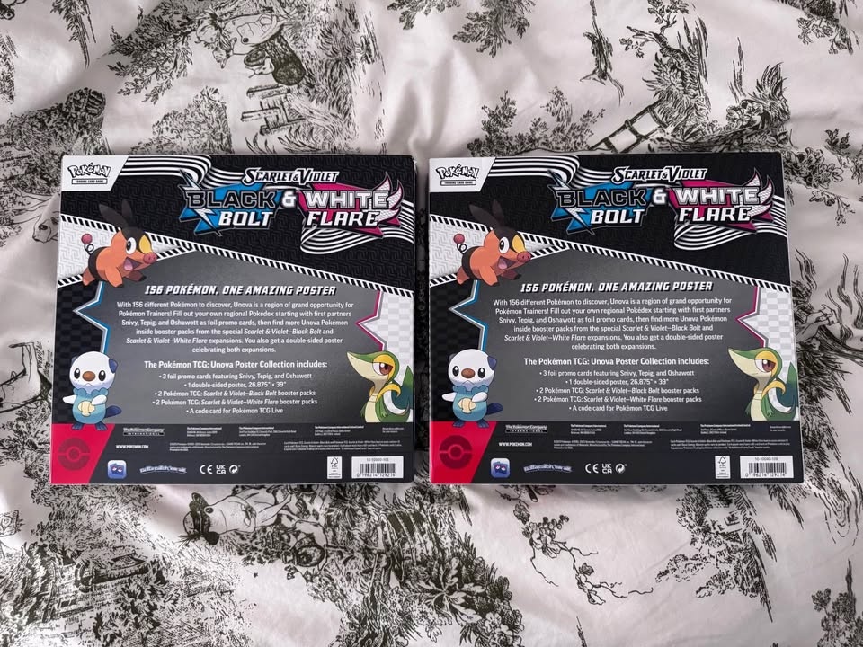 Pokemon Black Bolt And White Flare Unova Poster Collection Box N - photo 2