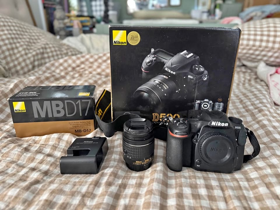 Nikon D500 DSLR Camera w/ 18-55mm Lens & Battery Grip