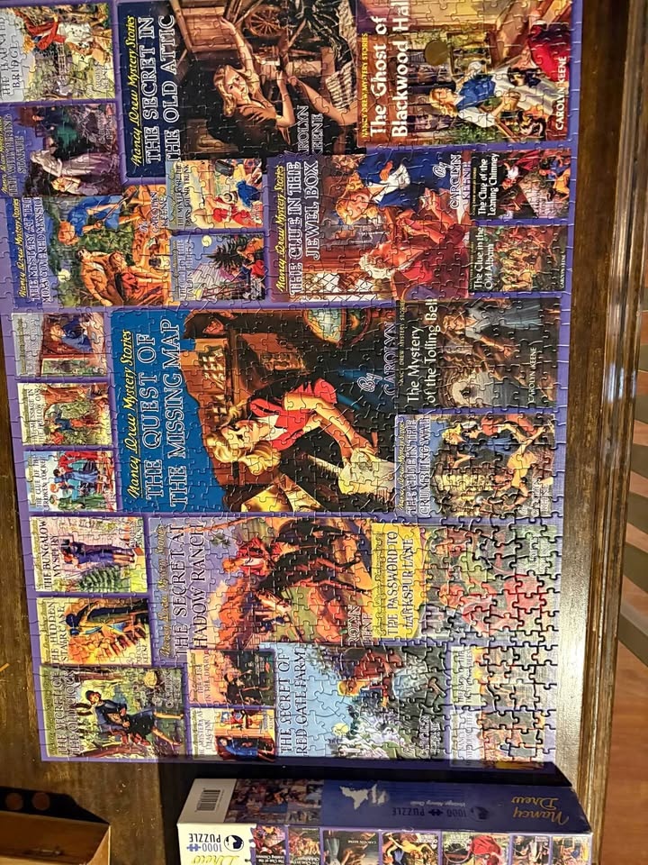 1000 Piece Puzzle - Nancy Drew Book Covers