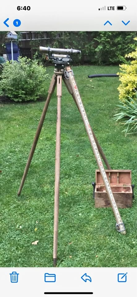 Antique surveyor’s equipment