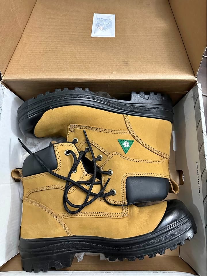 Men's 6 Inch Steel Toe Work Boots Size 11