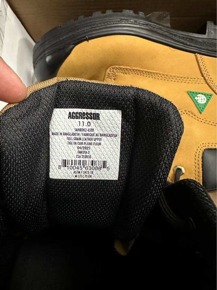 Men's 6 Inch Steel Toe Work Boots Size 11 - photo 4