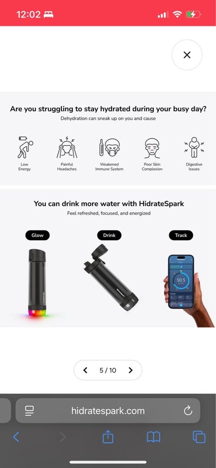 Hydrate Spark Pro 24 oz- Used, good condition - photo 3