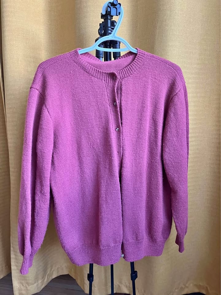 Dusty Rose Cardigan (Thrifted)