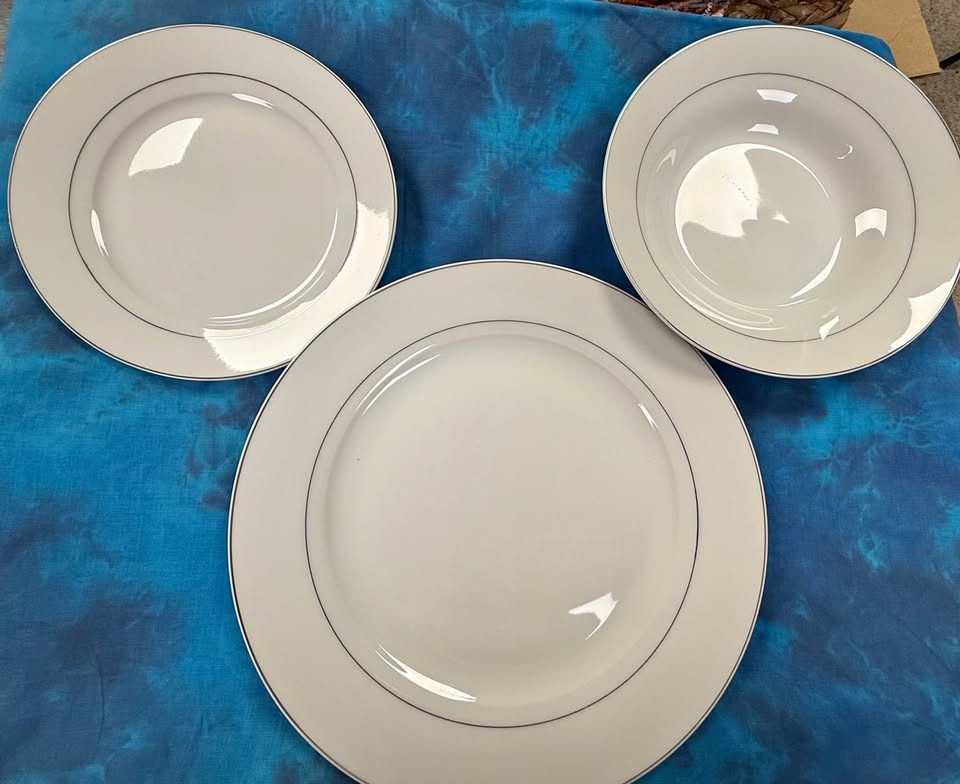 30 Place Settings - Platinum Stripe
