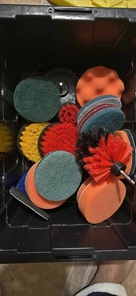 Drill Brush & Scrub Pad Cleaning Set