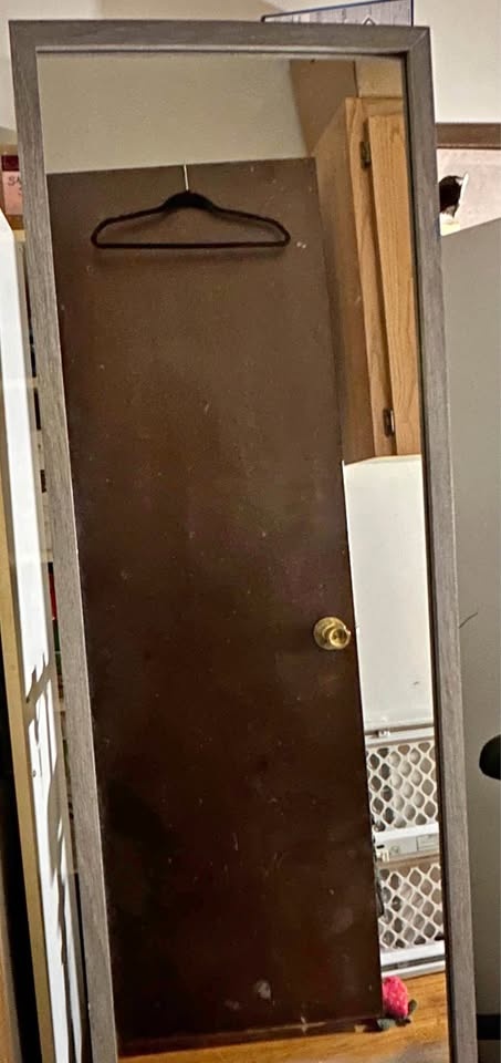 Large mirror with easel stand
