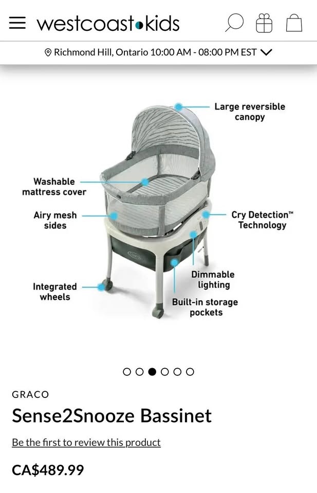 GRACO Sense2Snooze Bassinet AVAILABLE