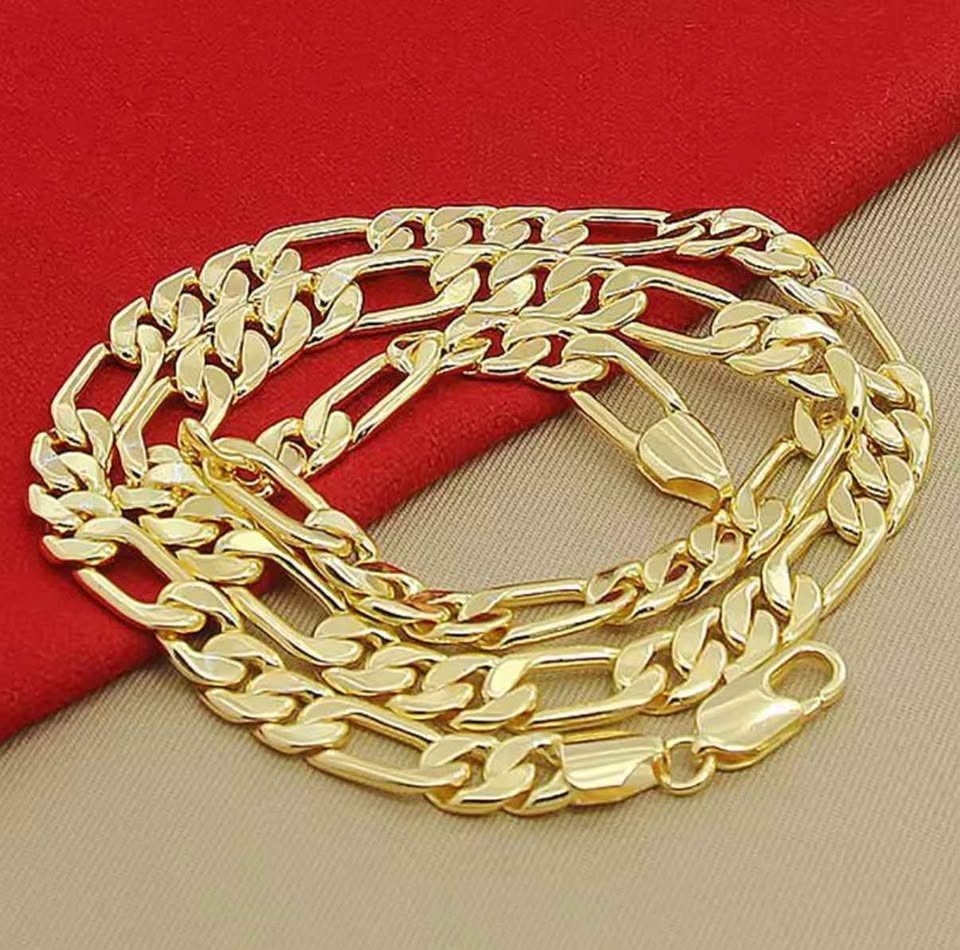 Unisex Figaro Gold Chain – 8mm – 60cm - photo 2