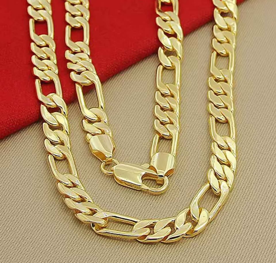 Unisex Figaro Gold Chain – 8mm – 60cm - photo 3