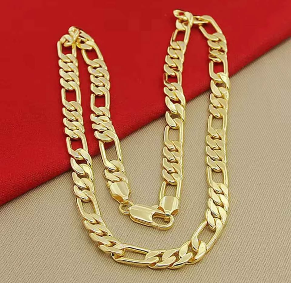 Unisex Figaro Gold Chain – 8mm – 60cm - photo 4