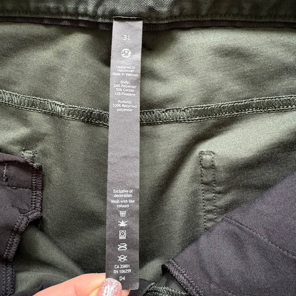 Lululemon ABC Size 31 Classic-Fit Utilitech Green Jasper Chino P - photo 4