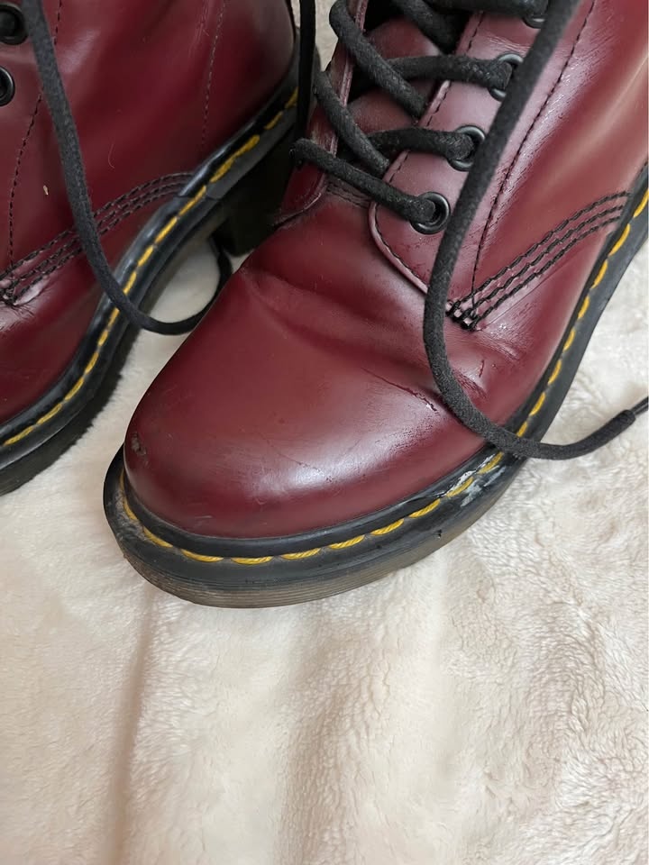 Doc Martens Cherry Red Leather boots (US 5, EU 36, UK 4) - photo 2