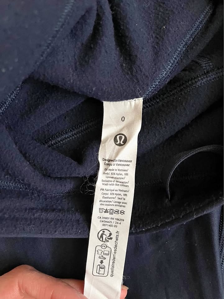 Lululemon Fleece High Rise Running Tights (0)